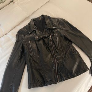 Free People leather jacket- size 8. Perfect condition!